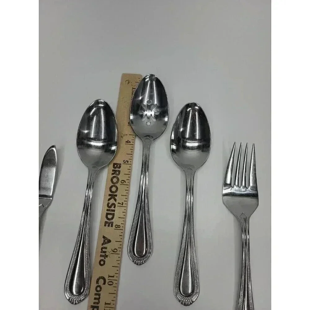 Oneida Countess Flatware Serving Set 3 Spoons, 1 Fork, 1 Butter Knife